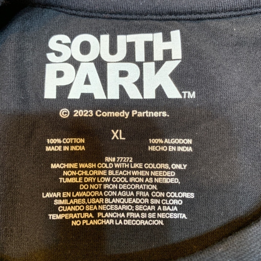 Hot Topic South Park Black Crop Muscle Tank Top Juniors XL Goth Kids NEW Comedy - Picture 8 of 11